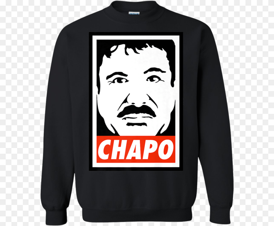 El Chapo Obey, Sweatshirt, Sweater, Knitwear, Clothing Png Image