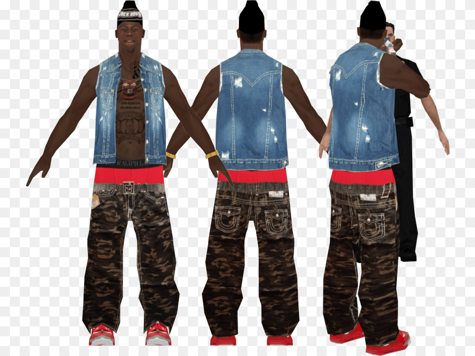 El Chapo V2 Samp Chiraq Skin, Vest, Pants, Clothing, Man Png Image