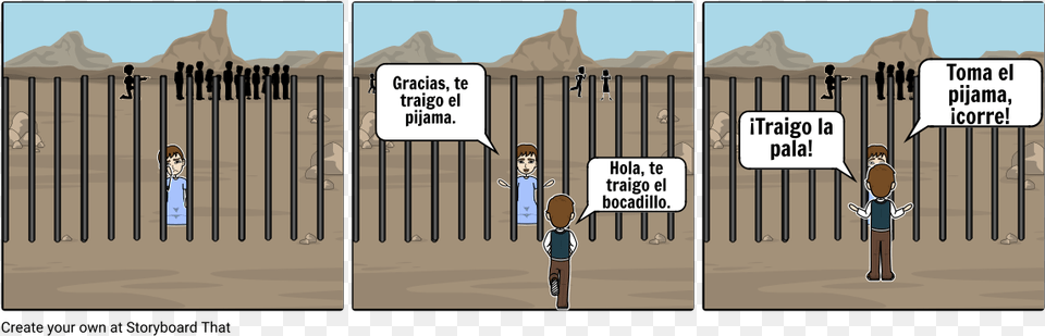 El Con El Pijama De Rayas Pijama De Rayas, Book, Comics, Publication, Fence Png