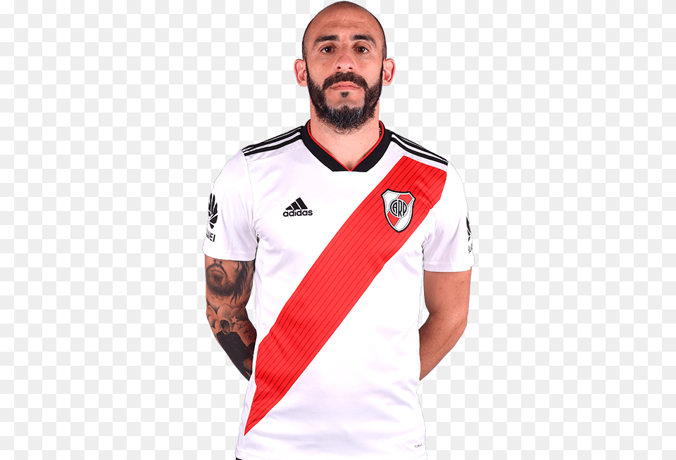 El Defensa De River Lleva Debajo De Jesucristo Otro Jonatan Maidana, Clothing, Shirt, Adult, Male Free Png Download