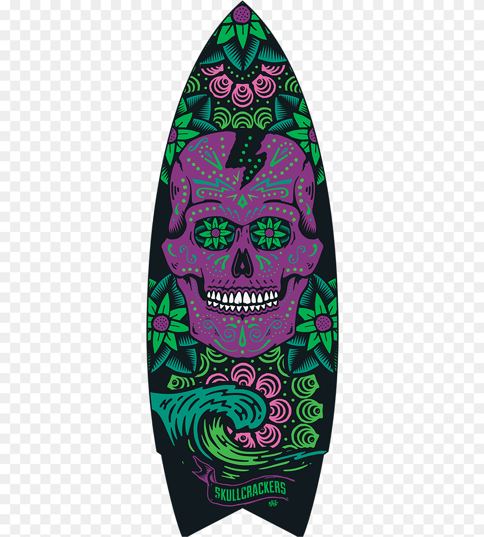 El Diablo Skull, Water, Surfing, Sport, Sea Waves Png Image