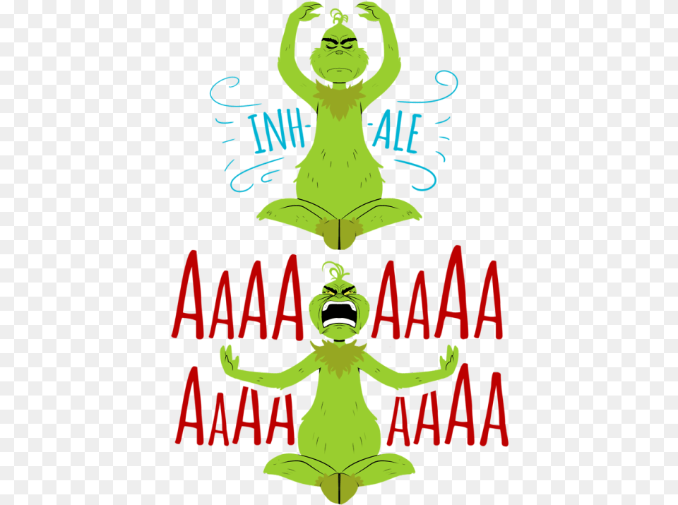 El Grinch Haciendo Yoga, Person, Face, Head, Advertisement Free Transparent Png