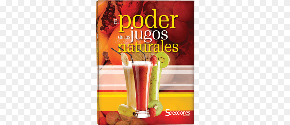 El Poder De Los Jugos Naturales Stainless Steel Wide And Long Smoothie Straws Pack, Beverage, Juice, Food, Fruit Png