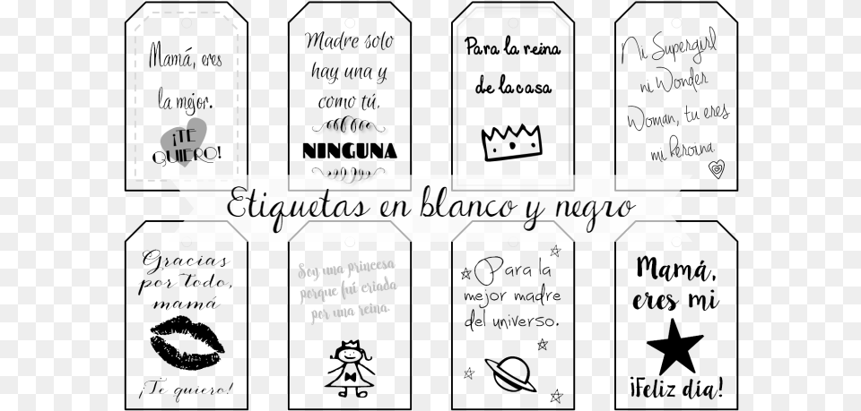 El Rincn De Las Cosas Bonitas Etiquetas Para Regalos De Navidad Blanco Y Negro, Text Png Image