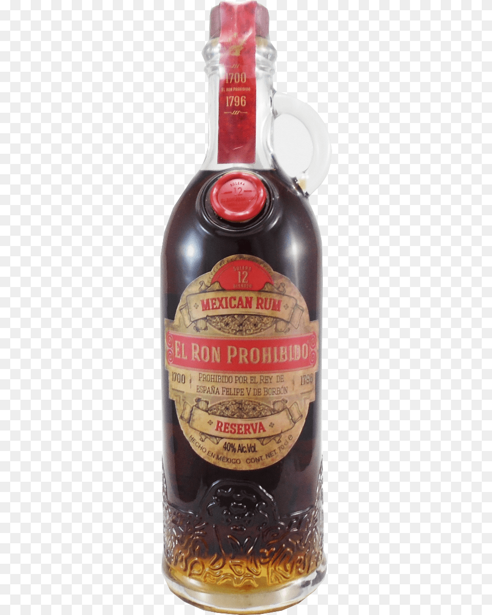 El Ron Prohibido 12 Year Old Solera Reserva Mexican El Ron Prohibido Mexico, Alcohol, Beer, Beverage, Liquor Free Transparent Png