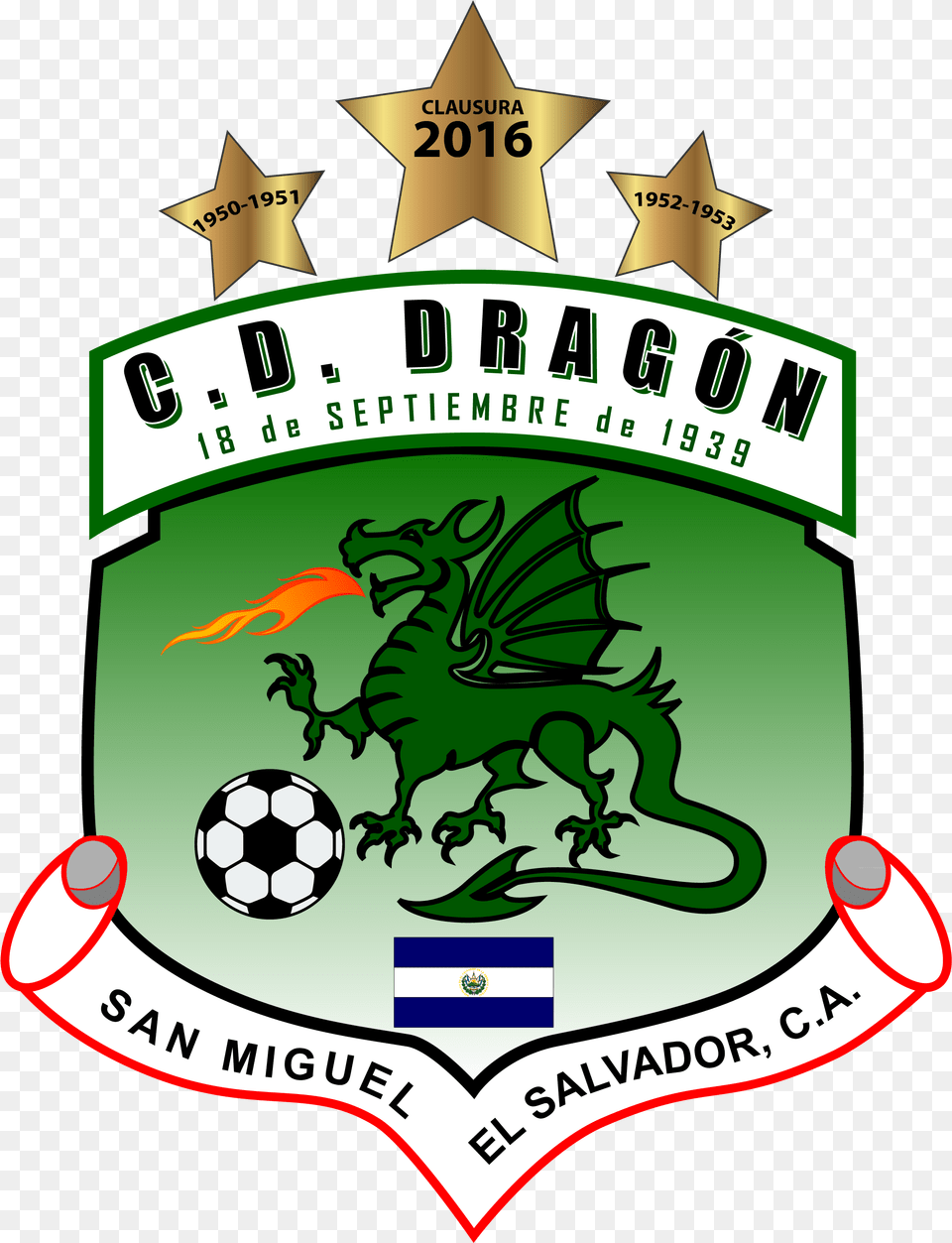 El Salvador Cd Dragon Cd Dragon, Logo, Ball, Football, Soccer Free Transparent Png