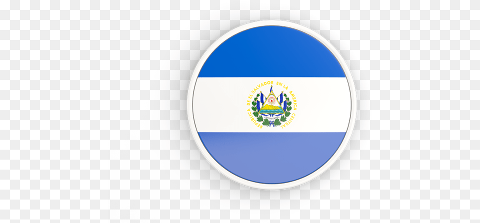 El Salvador Flag El Salvador Flag Circle, Badge, Logo, Symbol, Astronomy Png Image