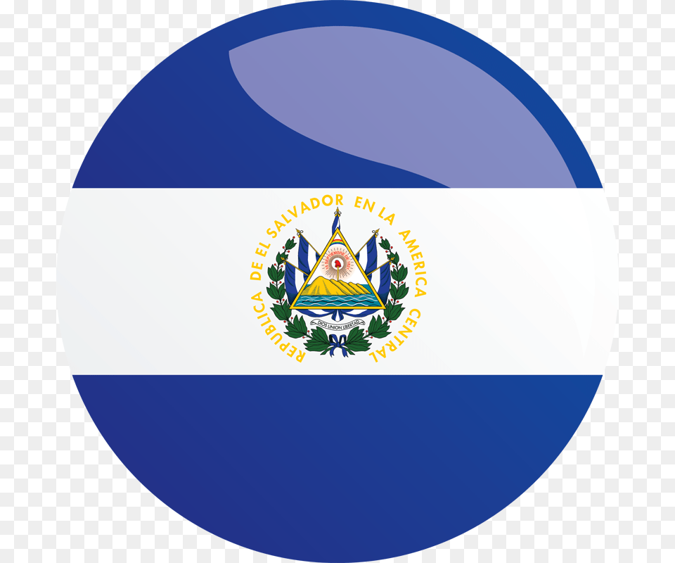 El Salvador Flag Round, Logo Png