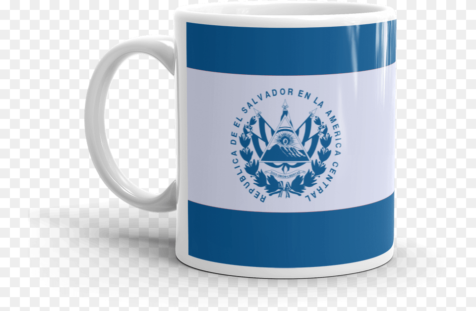 El Salvador Flag Scroll Metal Novelty Dog Tag Necklace El Salvador, Cup, Beverage, Coffee, Coffee Cup Free Png