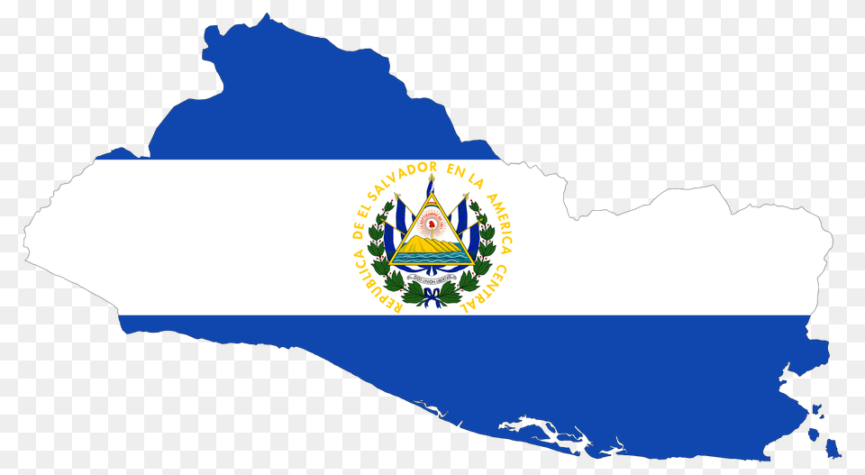 El Salvador Map Flag Clipart, Land, Nature, Outdoors, Sea Free Png Download