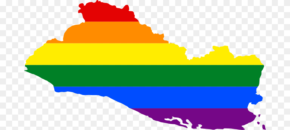 El Salvador800px Lgbt Flag Map Of El Salvador, Nature, Outdoors, Sky, Sea Png Image