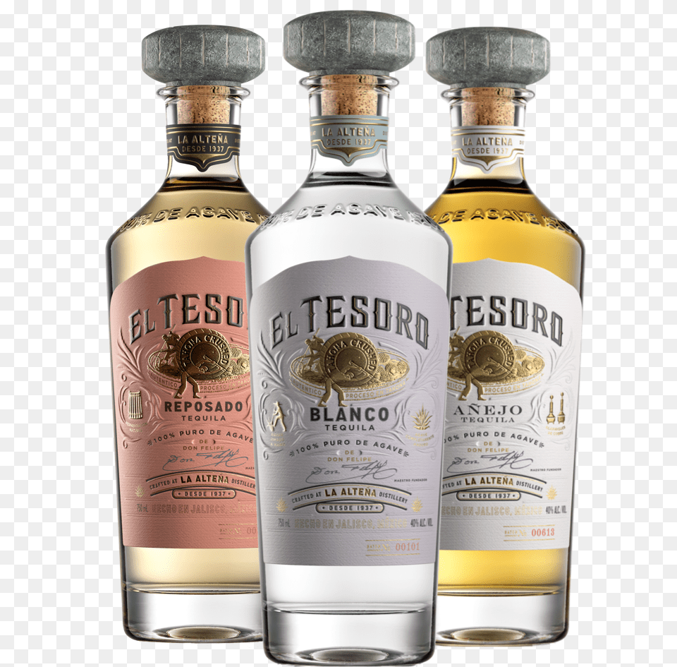 El Tesoro Tequila Debuts New Bottle And Packaging, Alcohol, Beverage, Liquor Free Transparent Png