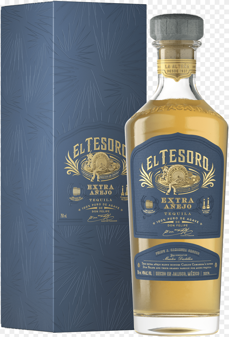 El Tesoro Tequila Extra Anejo, Alcohol, Beverage, Liquor, Whisky Png