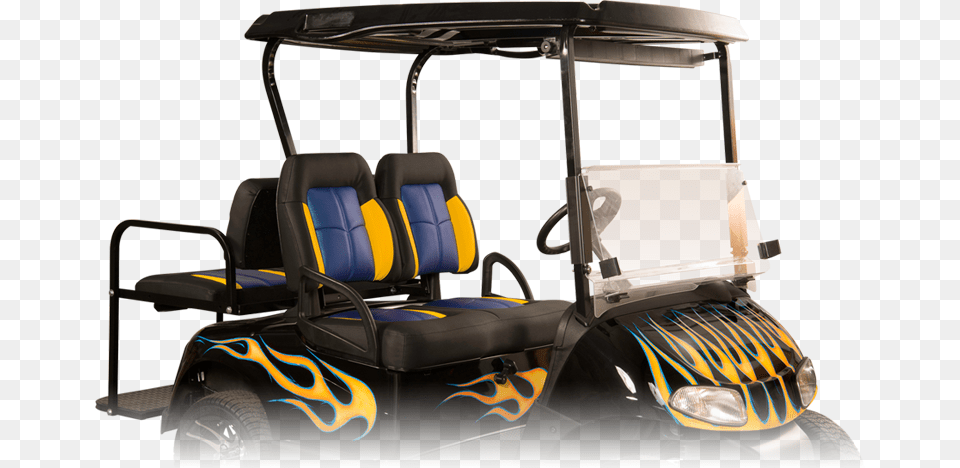 El Tigre Custom Golf Cart Seats Golf Cart, Vehicle, Golf Cart, Transportation, Sport Free Png Download