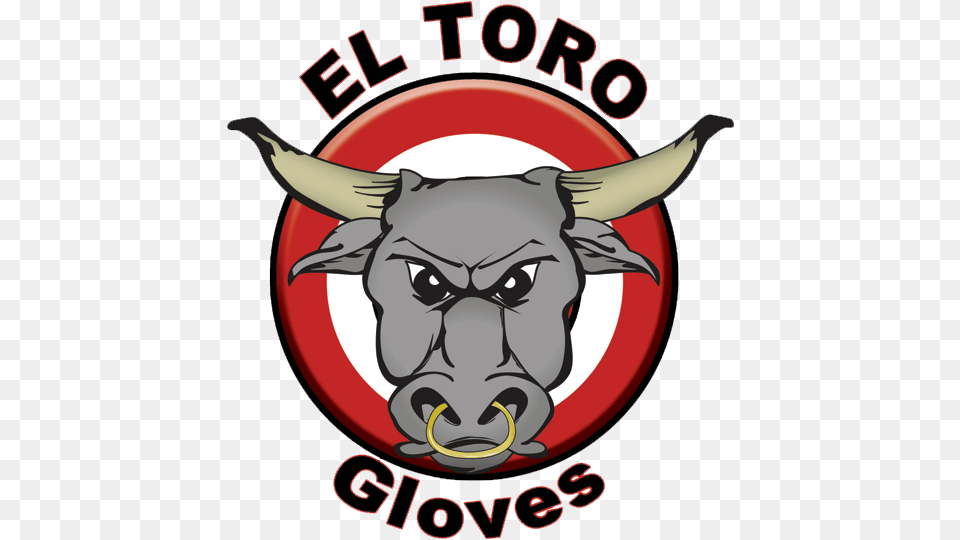 El Toro Gloves Cartoon, Animal, Mammal, Bull, Logo Png Image