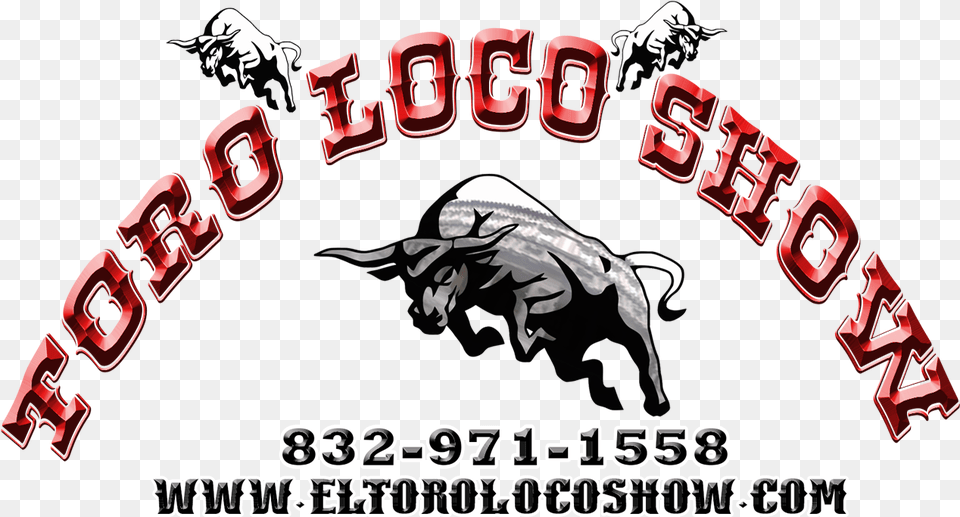 El Toro Loco Show 832 971 1558fabricacion De Toro Stickany Tablet Decal Series Bull Sticker For Ipad, Animal, Mammal, Buffalo, Wildlife Png Image