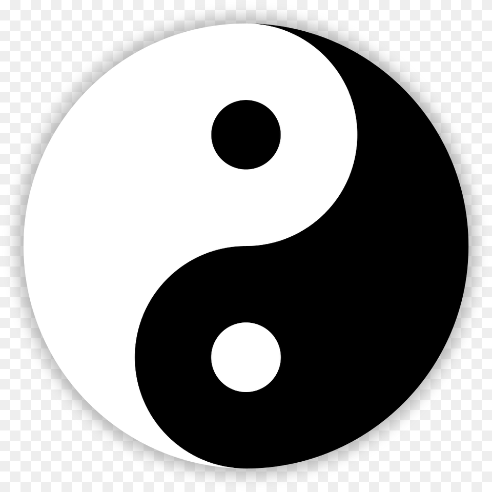 El Yang Bsicamente Se Trata En Este Caso Del Complemento Yin Yang Symbol, Number, Text, Disk Free Transparent Png