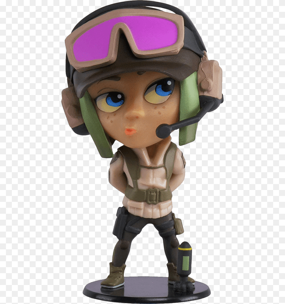 Ela Chibi Rainbow Six Collection Vinyl Figure Rainbow Six Siege Ela Chibi, Figurine, Baby, Person, Face Free Transparent Png