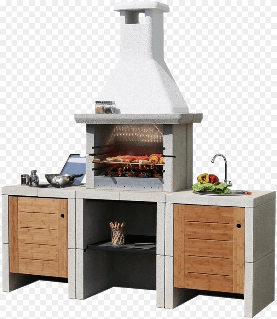 Elaborate Barbecue Set Clip Arts Barbecue A Gas Da Esterno, Fireplace, Indoors, Bbq, Cooking Png Image