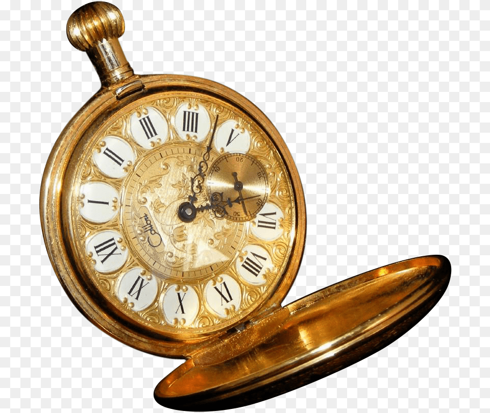 Elaborately Engraved Colibri Vintage Heavily Engraved Brass, Wristwatch, Clock Png Image