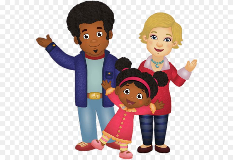 Elaina And Her Family Music Man Stan Daniel Tiger, Baby, Person, Doll, Toy Free Png Download