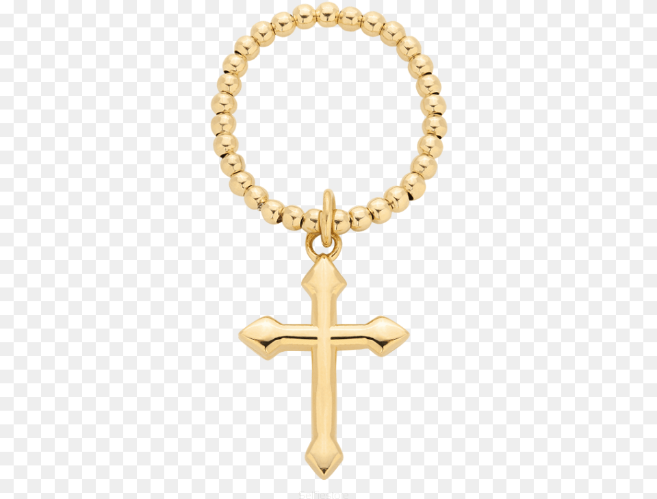 Elastic Ring With Gothic Cross Ring, Accessories, Symbol, Jewelry, Necklace Free Png Download