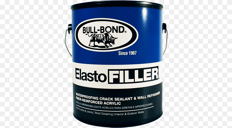Elasto Filler Bullbond Acrylic Paint, Can, Tin, Paint Container Free Png Download