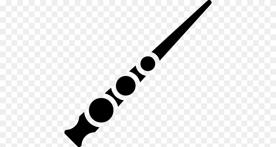 Elder Harry Potter Solid Wand Icon, Gray Png Image