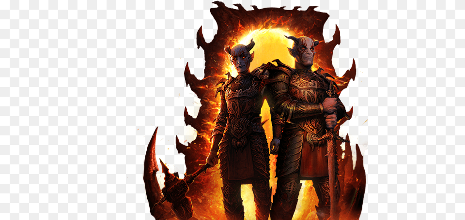 Elder Scrolls Legends Jaws Of Oblivion, Fire, Flame, Adult, Male Free Png Download