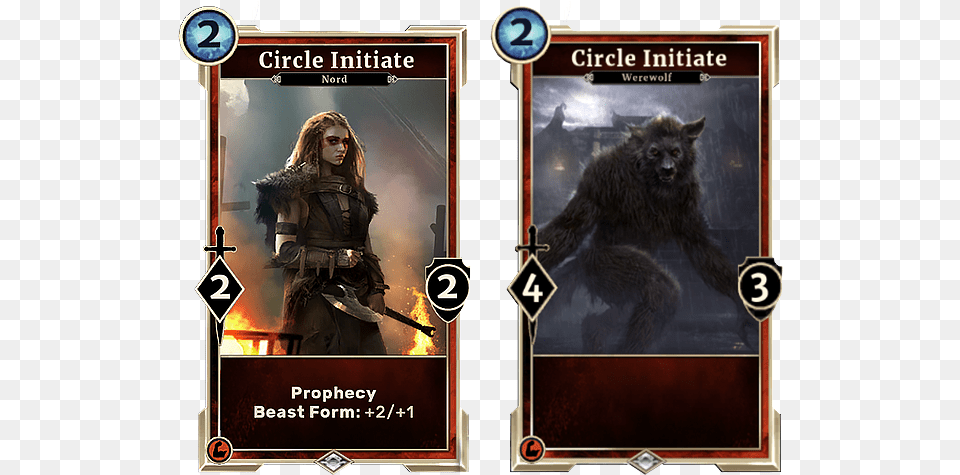 Elder Scrolls Legends Werewolf, Adult, Female, Person, Woman Free Png Download