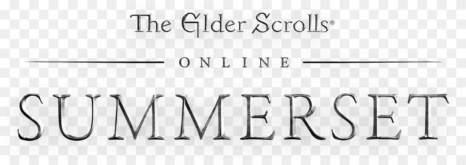 Elder Scrolls Online Summerset Logo Calligraphy, Text, Book, Publication, Alphabet Free Png Download