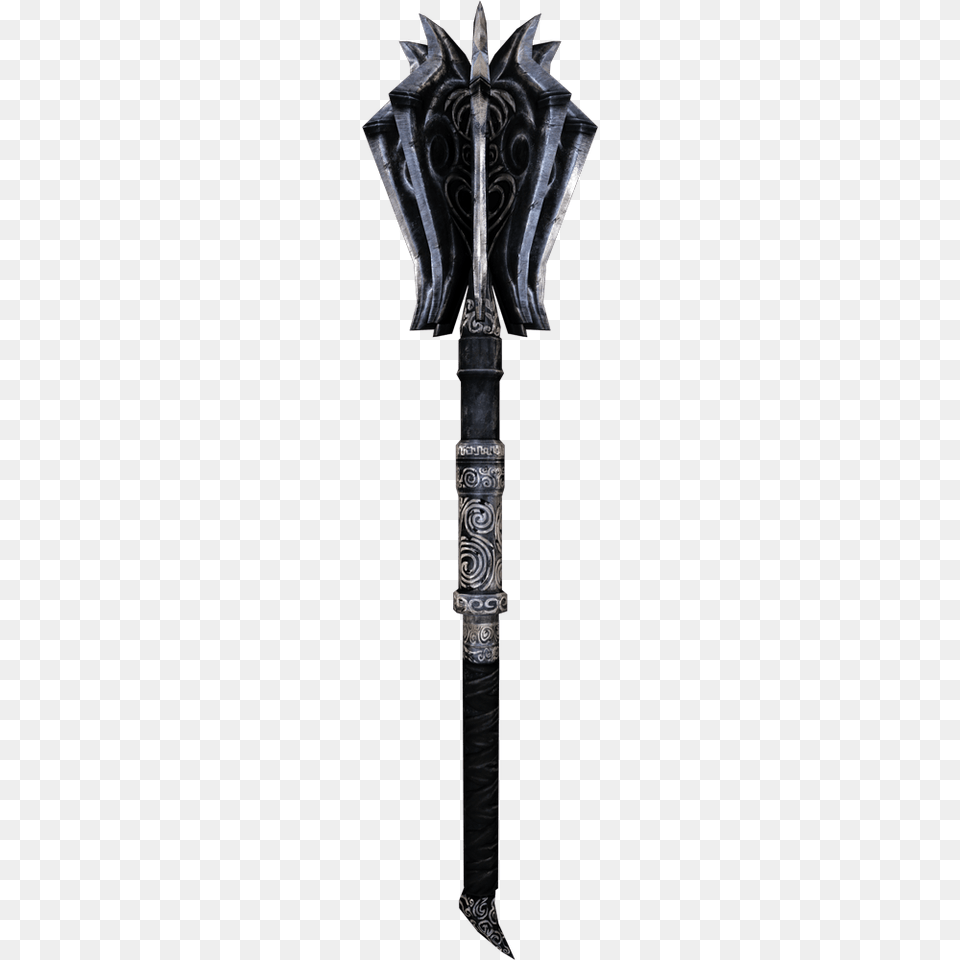 Elder Scrolls Skyrim Ebony Mace Transparent, Sword, Weapon, Blade, Dagger Png