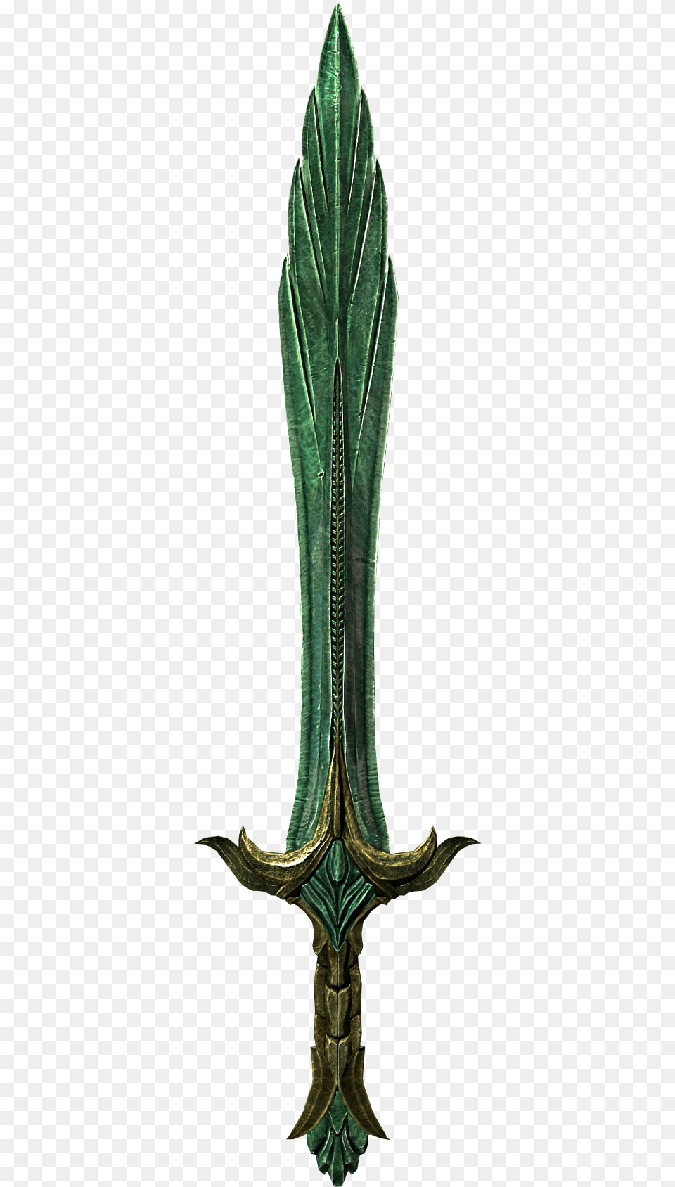 Elder Scrolls Skyrim Glass Great Sword, Blade, Dagger, Knife, Weapon Free Png Download
