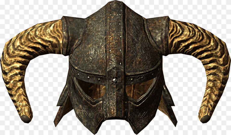 Elder Scrolls Skyrim Helmet Close Up, Bronze, Accessories, Sword, Weapon Free Png Download