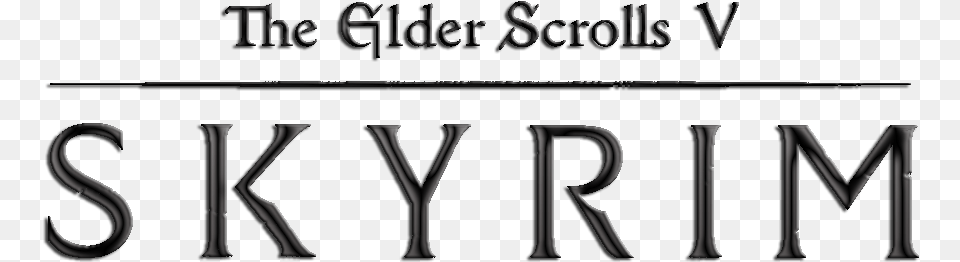 Elder Scrolls Skyrim Logo Skyrim, Book, Publication, Text, Alphabet Png Image