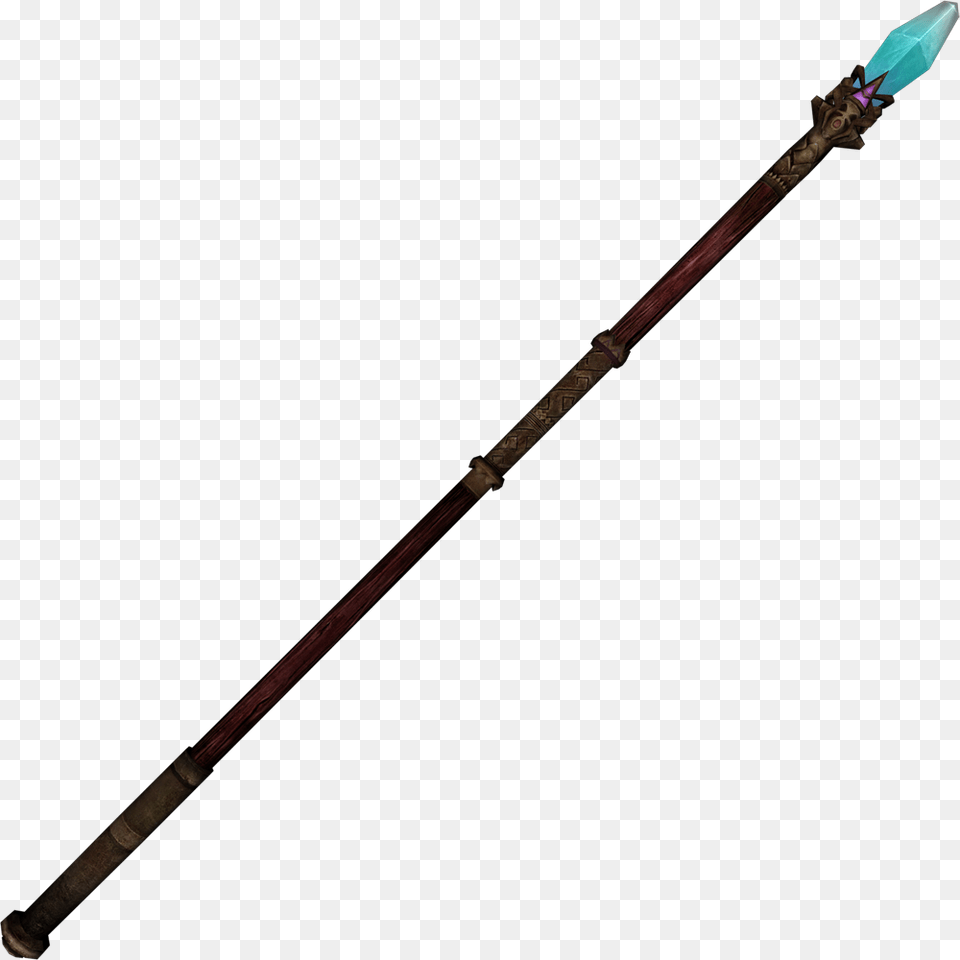 Elder Scrolls Skyrim Staff, Spear, Weapon, Sword Png