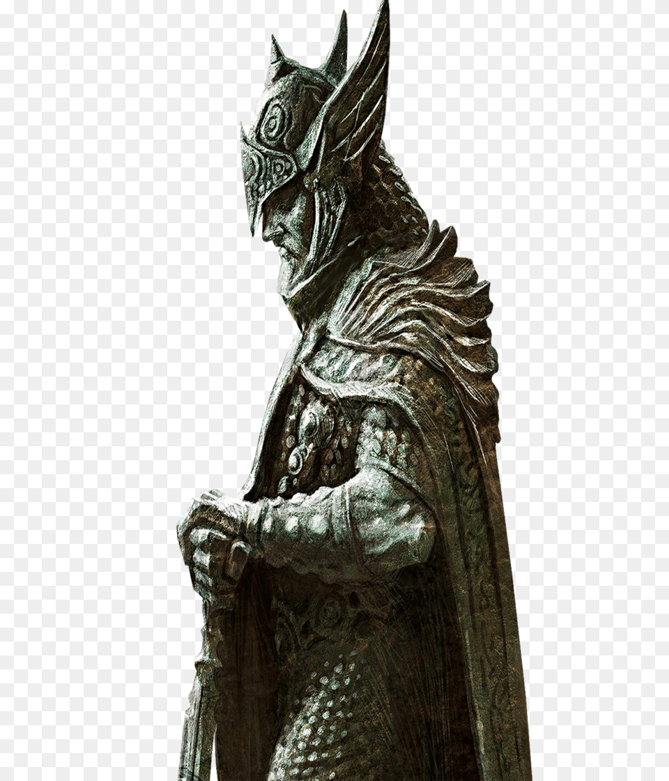 Elder Scrolls Skyrim Statue Side View, Accessories, Art, Person, Ornament Free Png