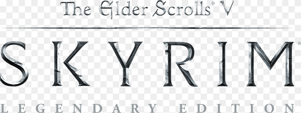 Elder Scrolls V Logo, Book, Publication, Text, Alphabet Free Transparent Png