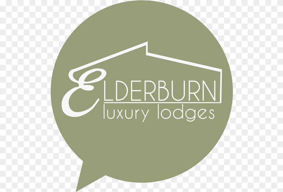 Elderburn Lodges Logo In A Speech Bubble Graphic Design, People, Person, Disk, Text Png