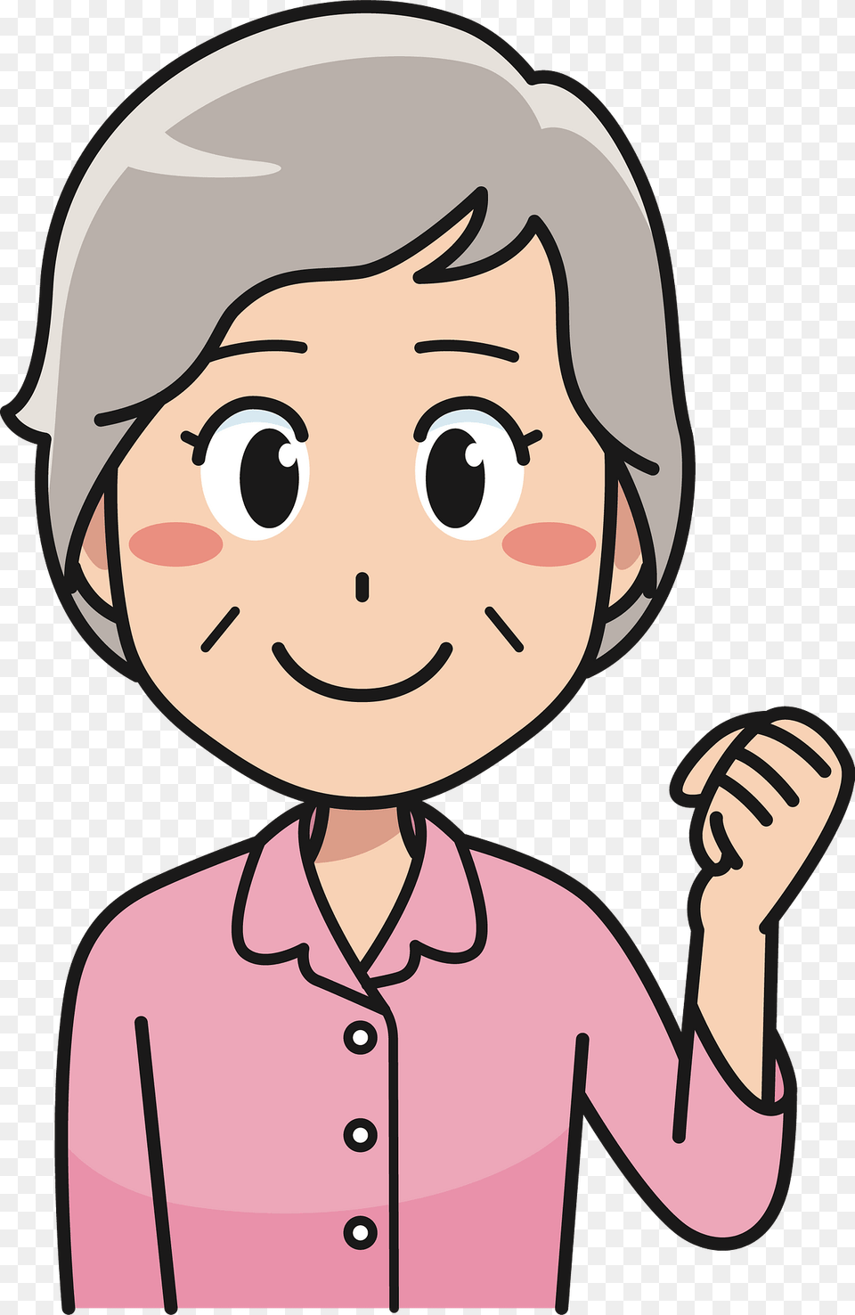 Elderly Lady Clipart, Book, Comics, Publication, Baby Png Image