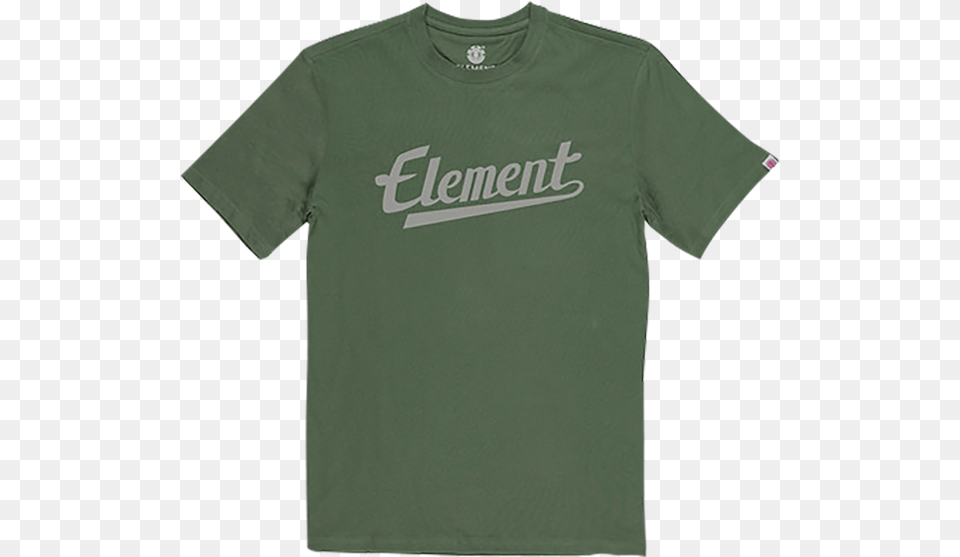 Ele Script Tee Medium Laurel Wreath Greenclass Active Shirt, Clothing, T-shirt Png Image