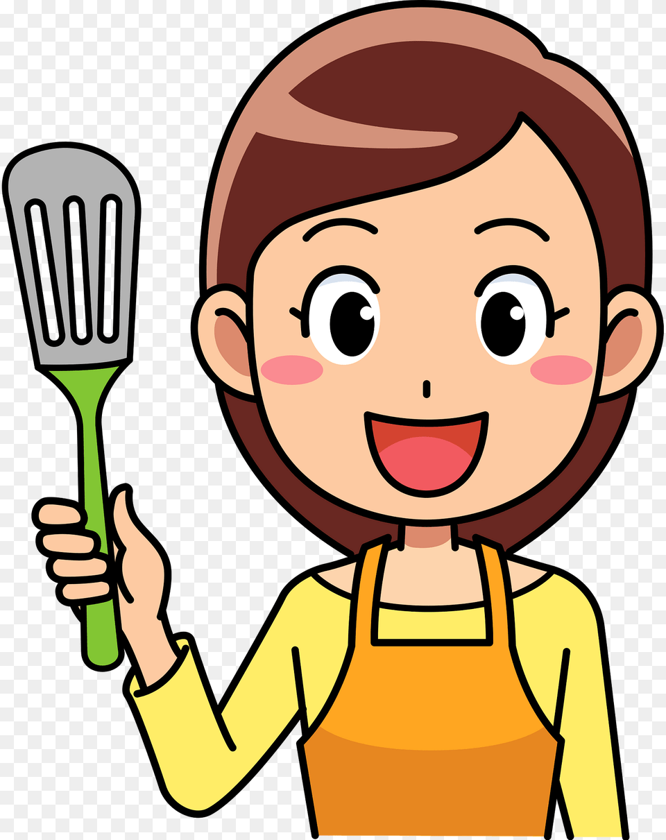 Eleanor Woman Is Cooking Clipart, Cutlery, Fork, Baby, Person Free Png