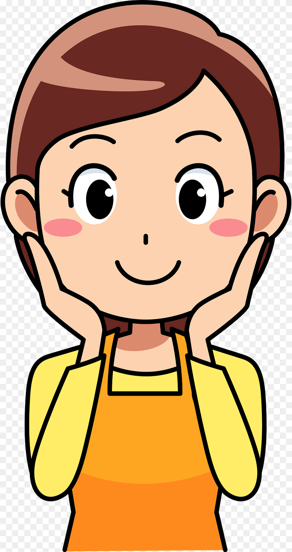 Eleanor Woman Is Wearing A Kitchen Apron Clipart, Baby, Person, Face, Head Png