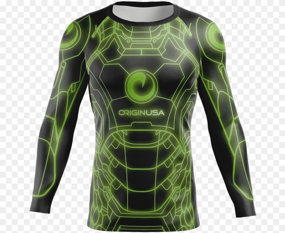 Elec Tron Rashguard Ranked Rashguard, Clothing, Long Sleeve, Sleeve, Coat Png