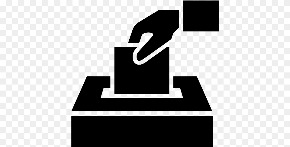 Eleccion Voting Black And White, Gray Free Png Download