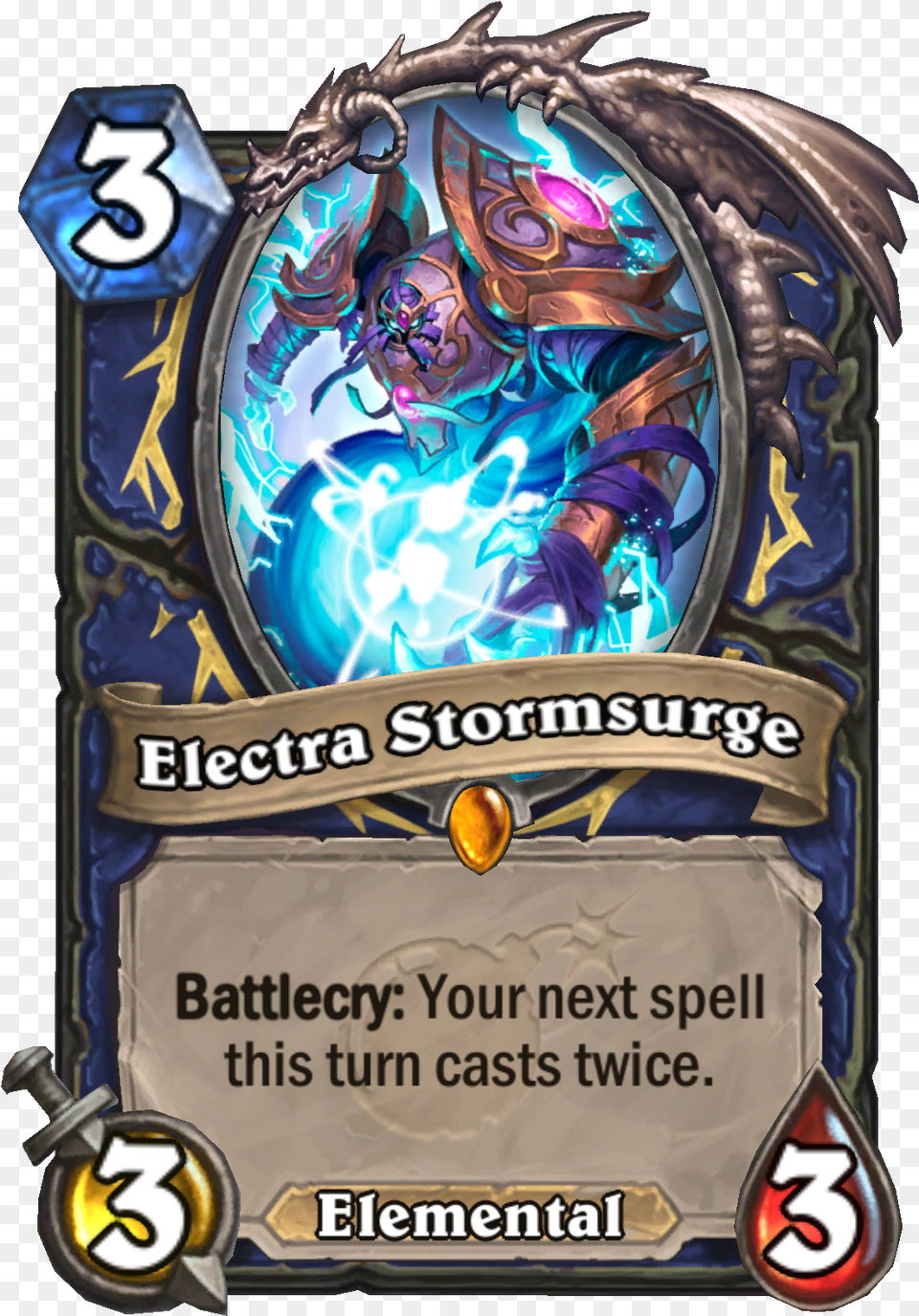 Electrastormsurge Enus Hearthstone Cards, Book, Publication, Comics Free Transparent Png