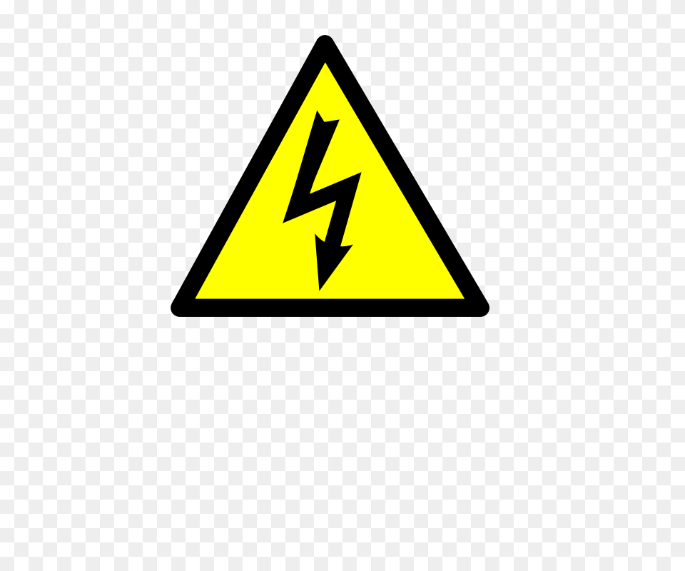 Electric, Sign, Symbol, Triangle, Road Sign Png Image
