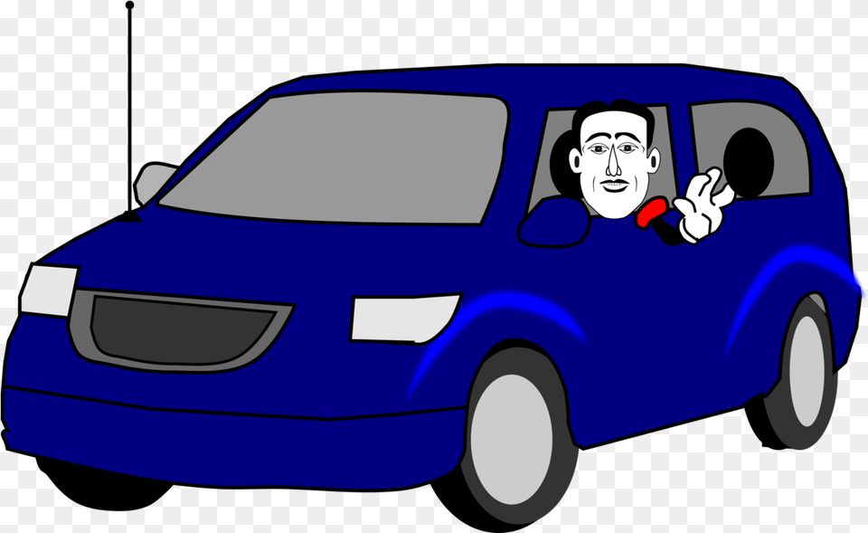 Electric Blue Car Blue Mini Van Clipart, Face, Head, Person, Transportation Free Png