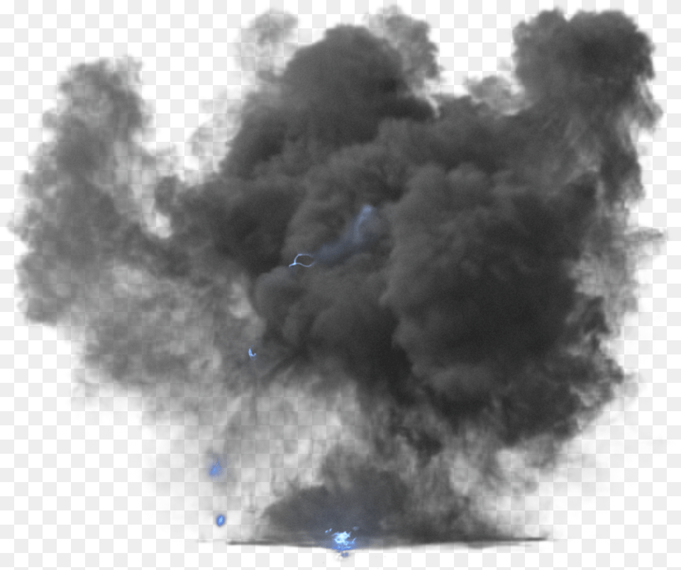Electric Blue Explosion Explosion, Nature, Outdoors, Weather, Smoke Free Png Download