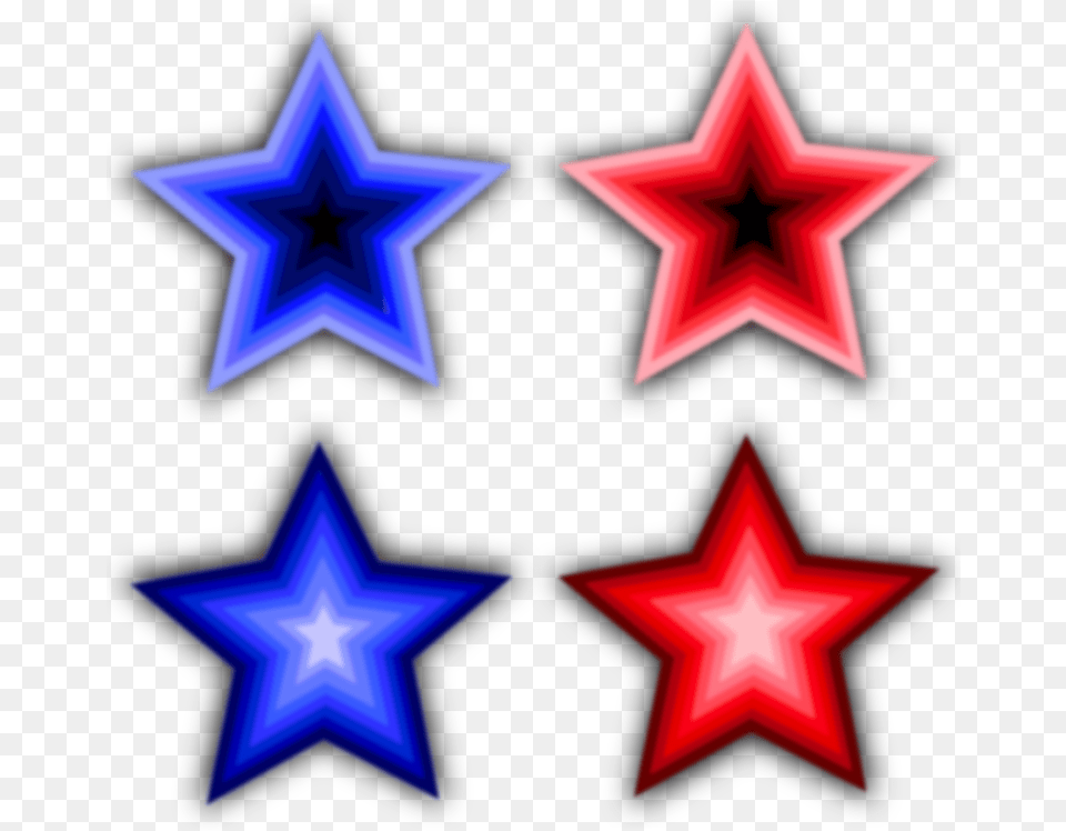 Electric Blue Star Line Clipart Four Stars Clip Art, Star Symbol, Symbol, Nature, Night Free Transparent Png